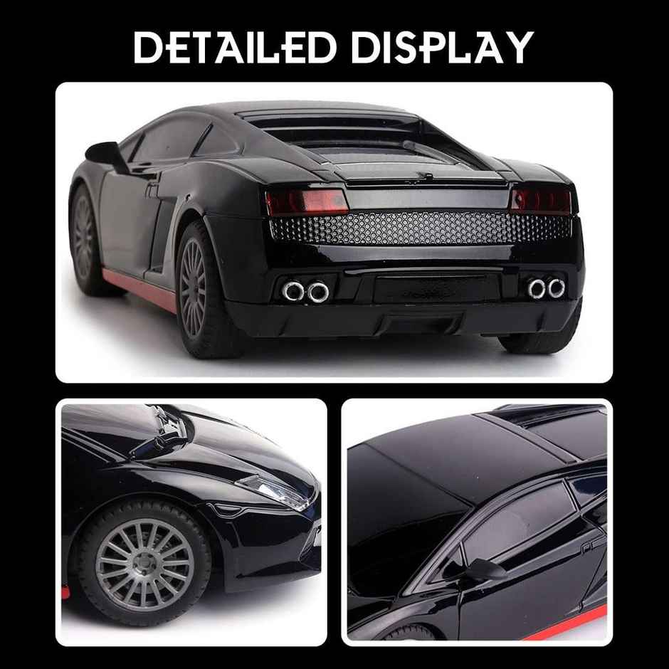 Wembley High Speed Mini 1:24 Scale Usb Rechargeable Remote Control Car For Kids | Black & Red