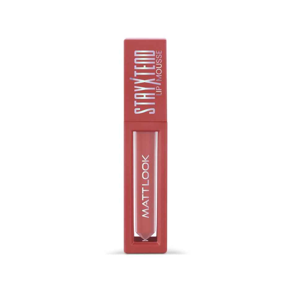 Mattlook Stayxtend Lip Mousse Enriched With Vitamin E & Non Sticky Formula | Peach Babe-20