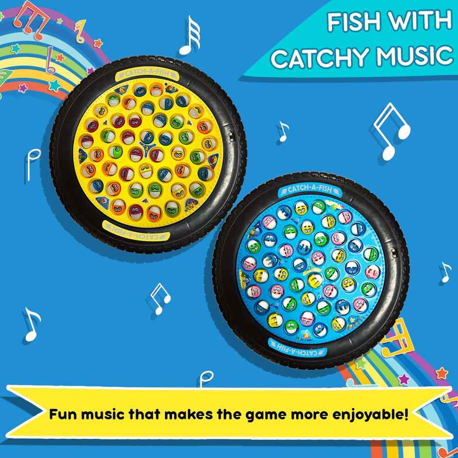 Wembley Fishing Game Rechargeable Rotating Board Toys For Kids Toddlers