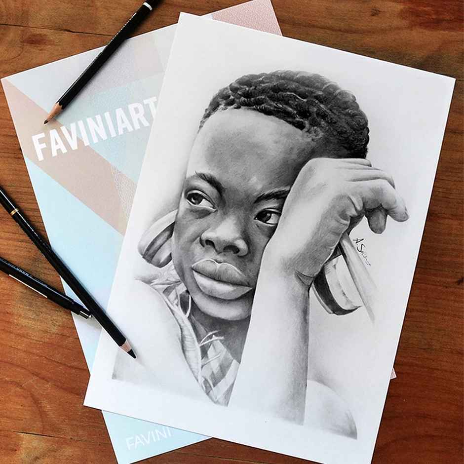 PaperPep Artists' Sketching & Drawing Paper 200GSM A4 Pack of 14 Sheets