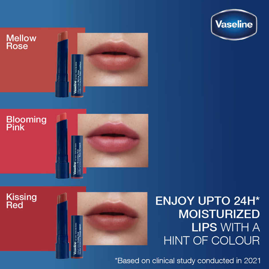 Vaseline Colour+Care Kissing Red Tinted Lip Balm with Manuka Honey