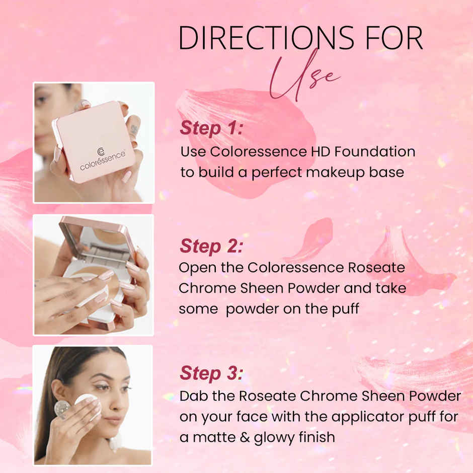 Coloressence Roseate Metallic HighlighterPressed Face Illuminator Powder | Golden Ash