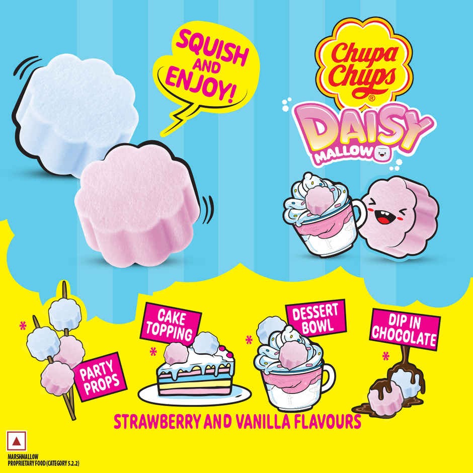 Chupa Chups Daisy Mallow | Soft, Fluffy & Fun Marshmallow