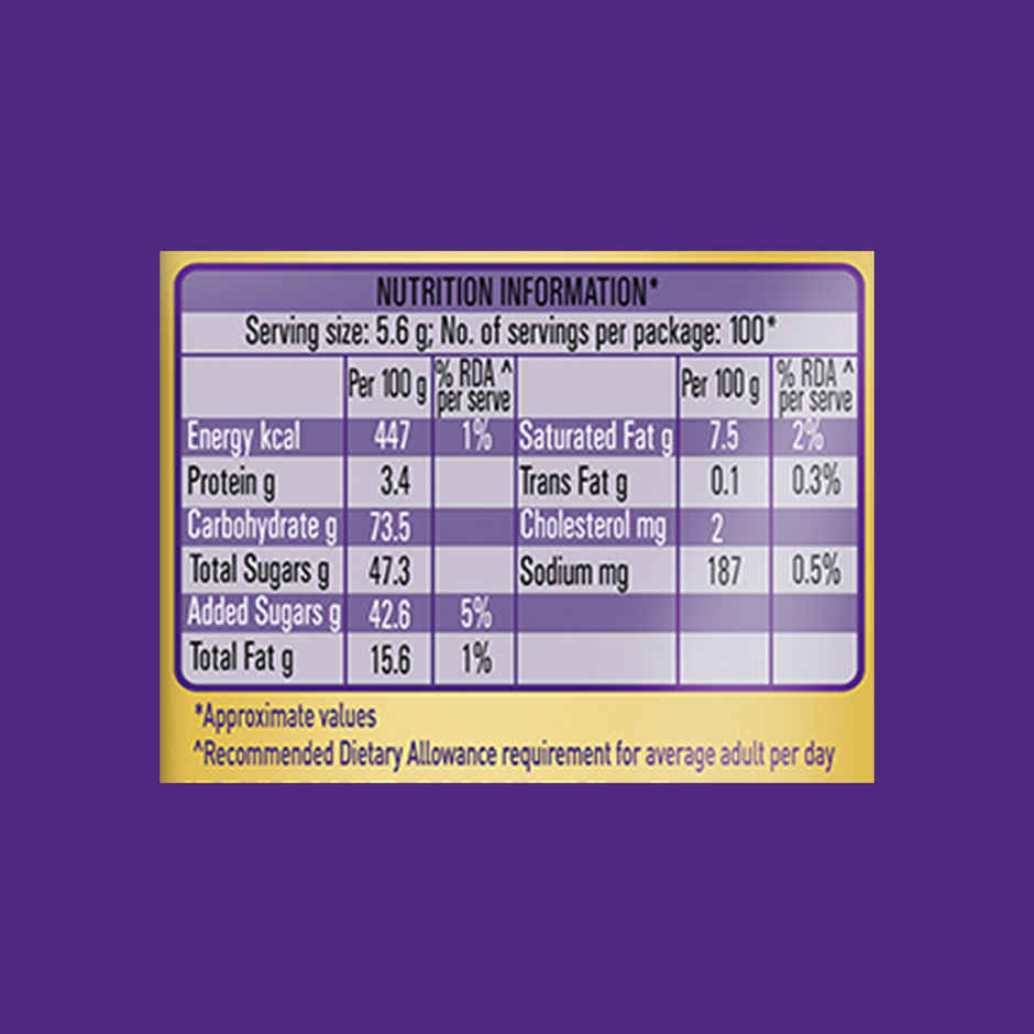 Cadbury Choclairs Gold Coffee Candy (100 candies)