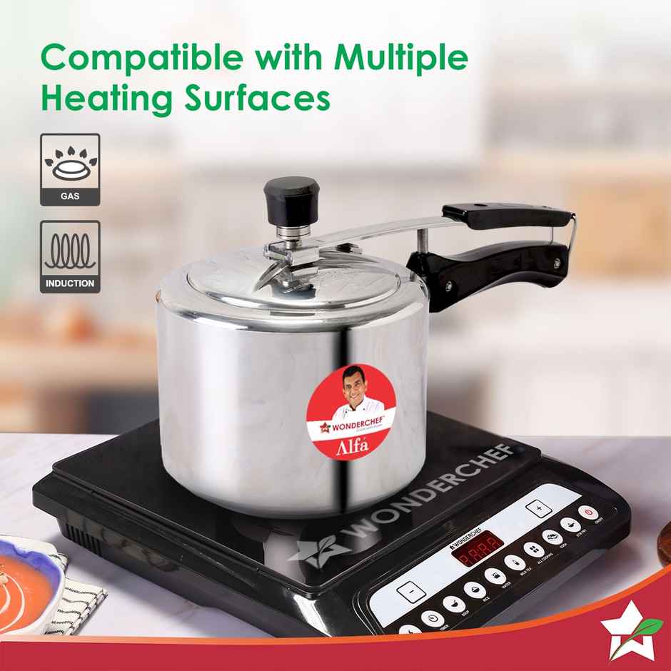 Wonderchef Alfa Aluminium Inner Lid Pressure Cooker | 3 Litre