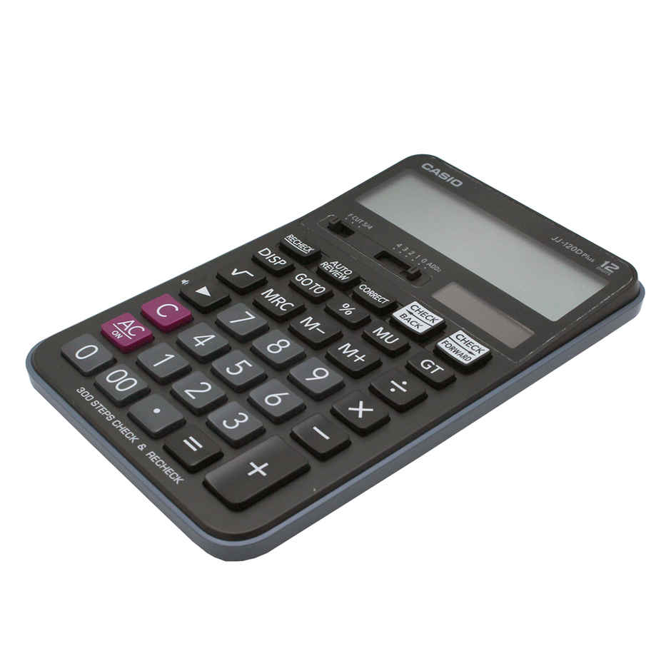 Casio JJ-120D Plus 300 Steps Check & Correct with On Display Indication of Active Constant (K)