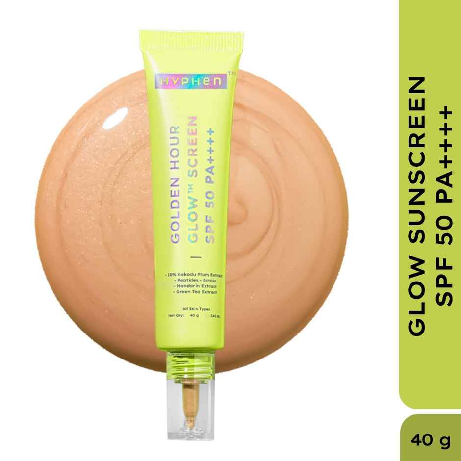 Hyphen Golden Hour Glow Sunscreen SPF 50 PA++++ For Dewy - Bright Skin| High UVA-B Protection