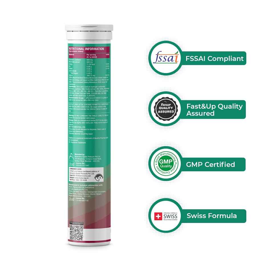 Fast&Up Liver Detox - After Party Liver Detox from Alcohol Toxins - Mixed Berry Flavour