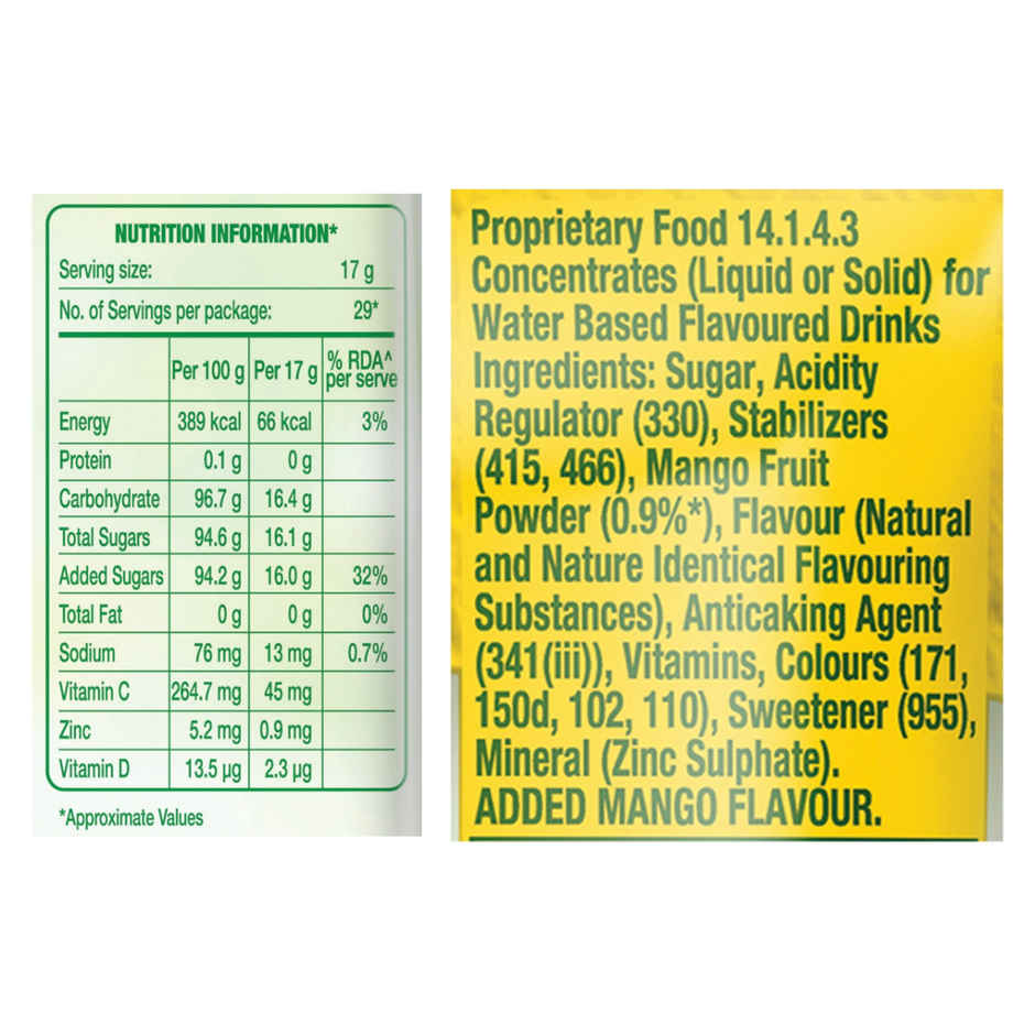 Tang Mango Instant Drink Mix