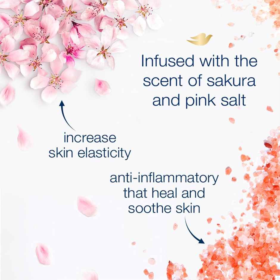 Dove Go Fresh Body Wash | Sakura Blossom & Pink Salt | For Moisturised Skin