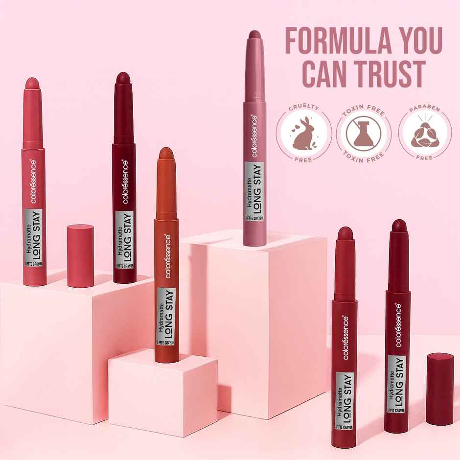 Coloressence Hydramatte Long Stay Lippie Crayon | Intense Pigment, All-Day Comfort | Cracker