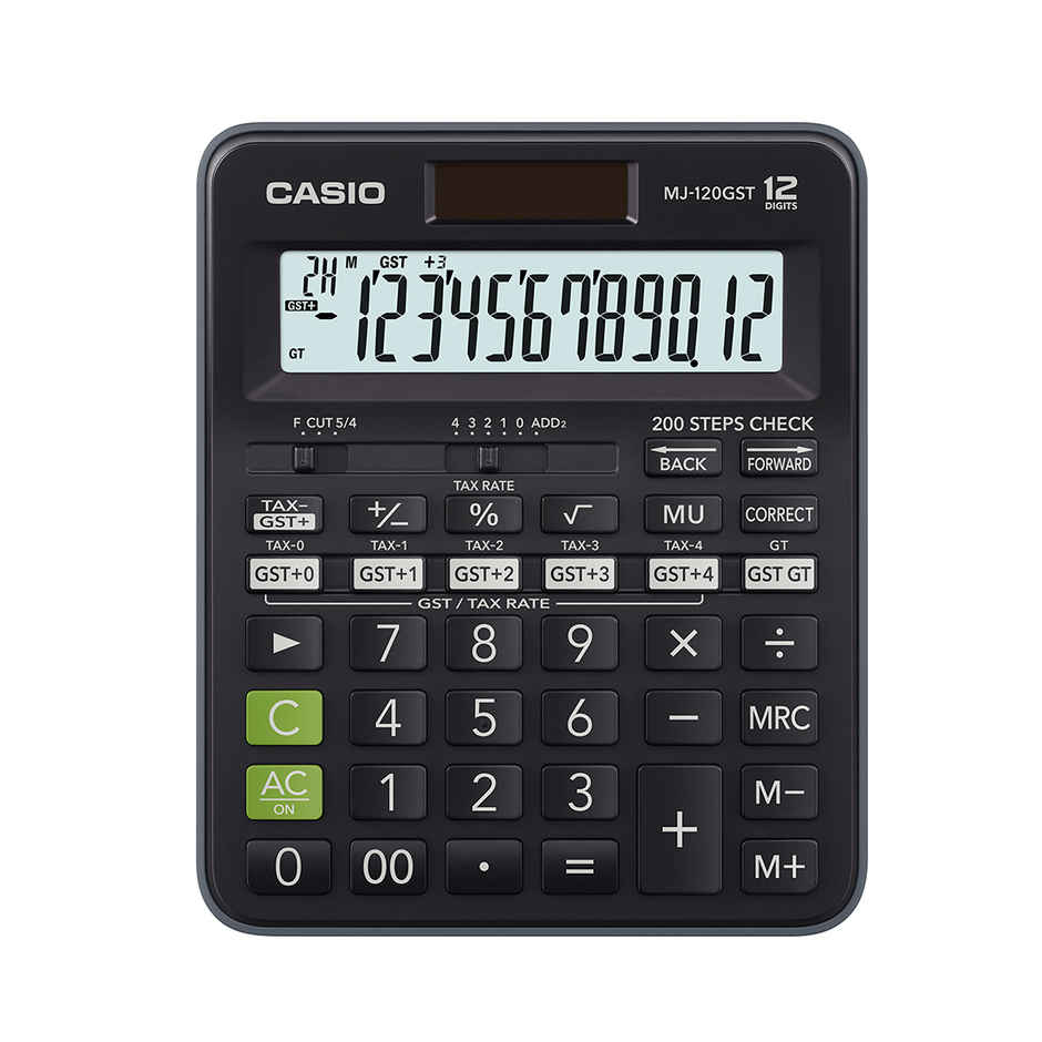 Casio MJ-120GST GST Calculator | Black