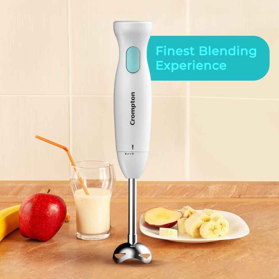 Crompton Blendserve Hand Blender With Steel Stem 300 Watts Power Detachable Stem Silent Operation