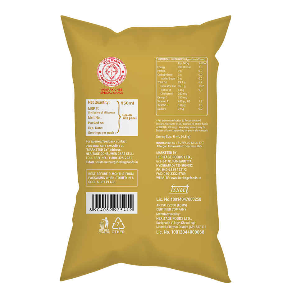 Heritage Ghee | Pouch | Pure & Classic