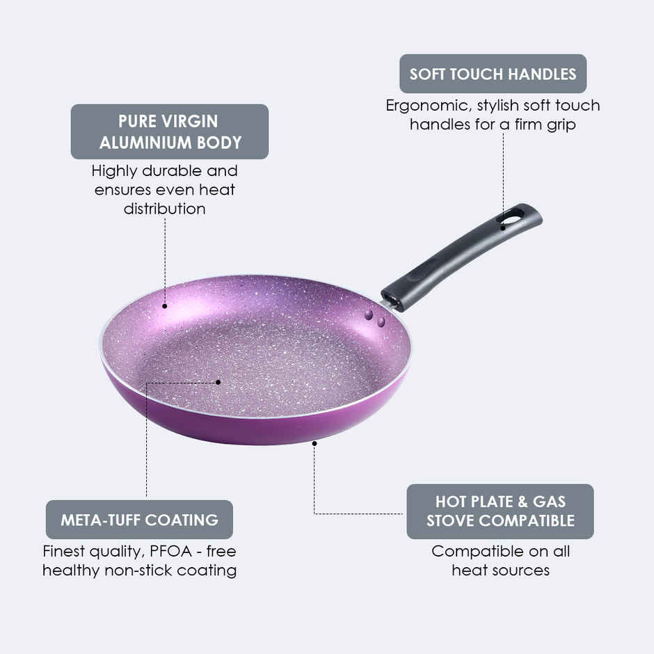 Wonderchef Tivoli Induction Bottom Non-Stick Fry Pan 24 Cm Diameter 1.5 L
