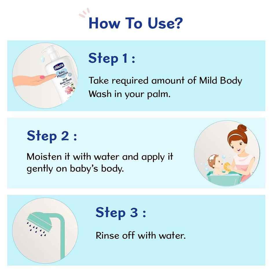 Chicco Baby Moments Mild Bodywash Refresh