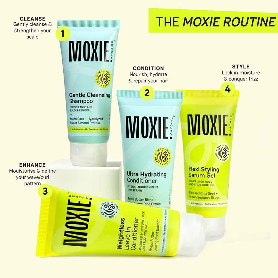 Moxie Beauty Wavy Hair Duo | Leave In Conditioner & Styling Serum Gel