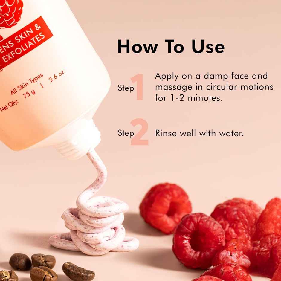 mCaffeine Berries Brightening Coffee Face Scrub | Pack Of 2