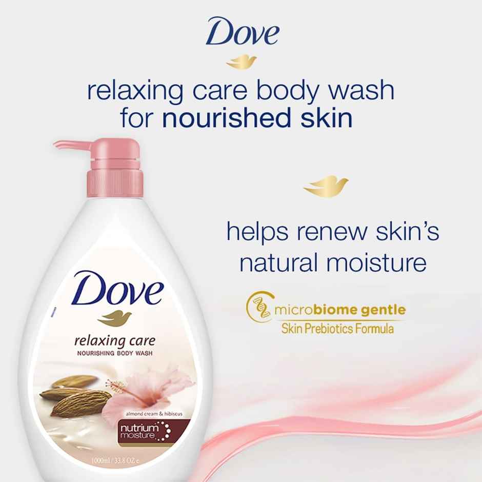 Dove Nourishing Body Wash | Almond Cream & Hibiscus | For Smooth Skin