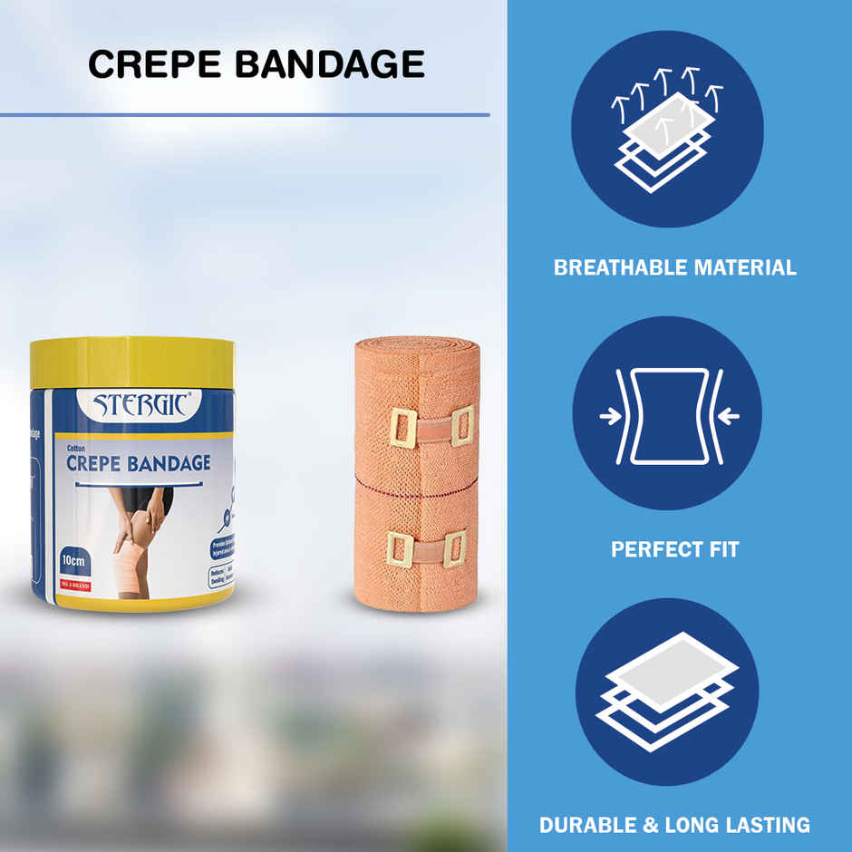 Stergic Crepe Bandage 10 cm x 4 m