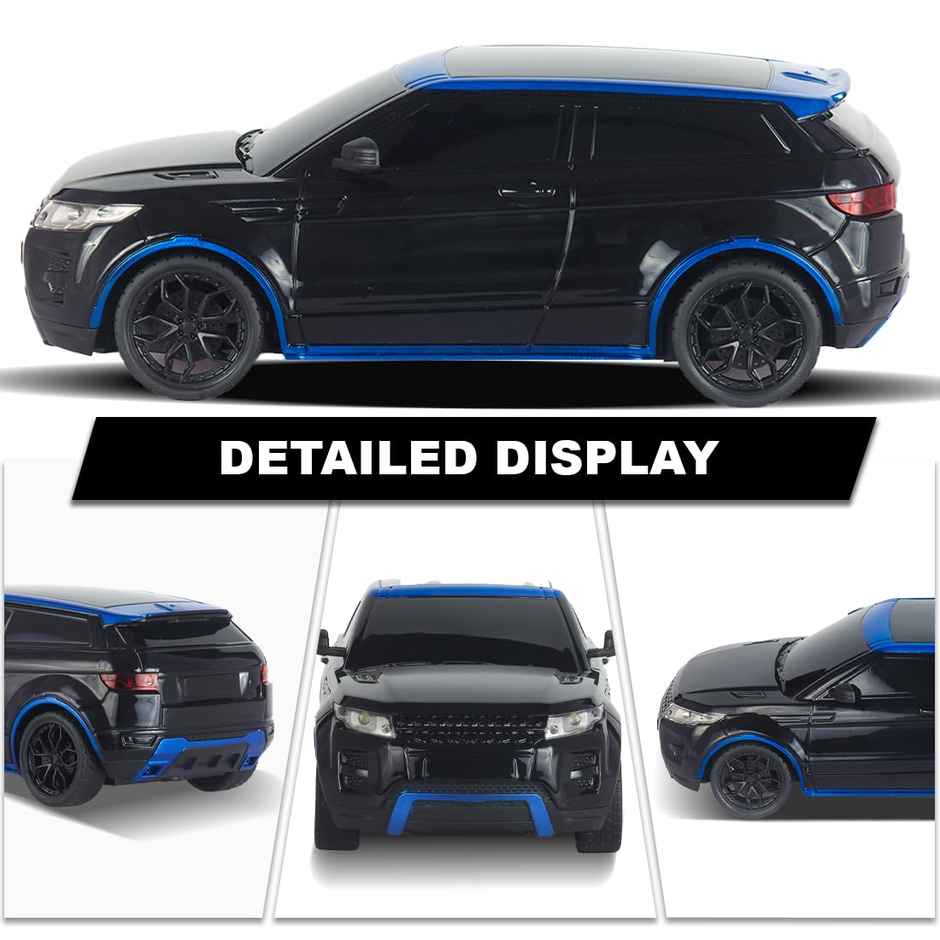 Wembley Remote Control Rc Toy Car 1:24 Scale Mini Remote Car For Kids | Black & Blue