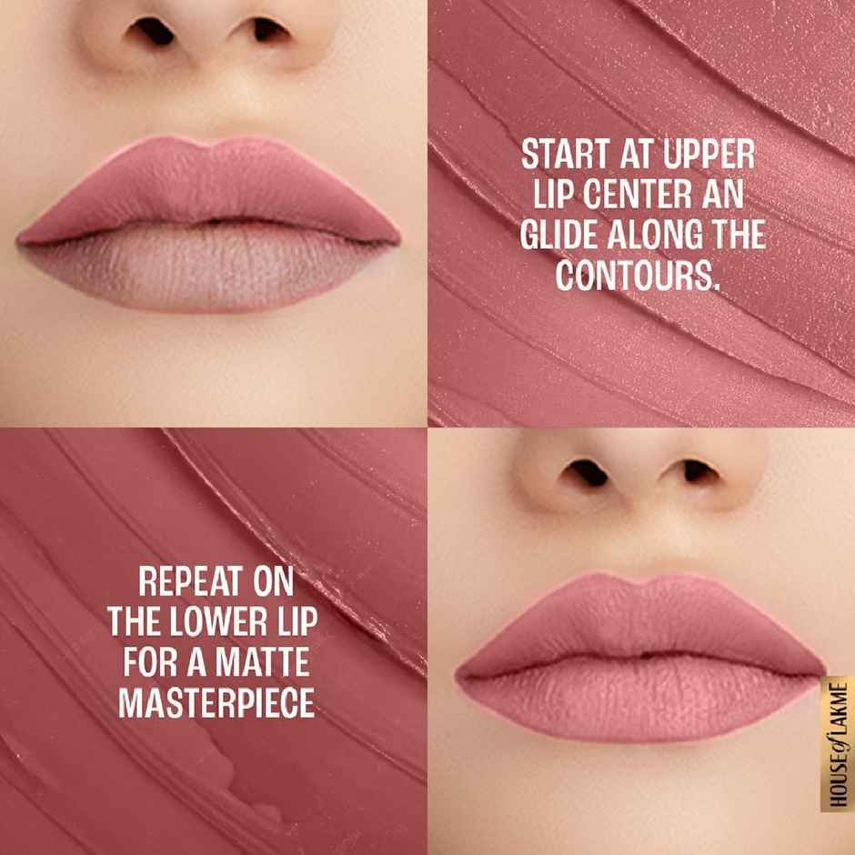 Lakme 9to5 Primer + Matte Lipstick- Salmon Pink