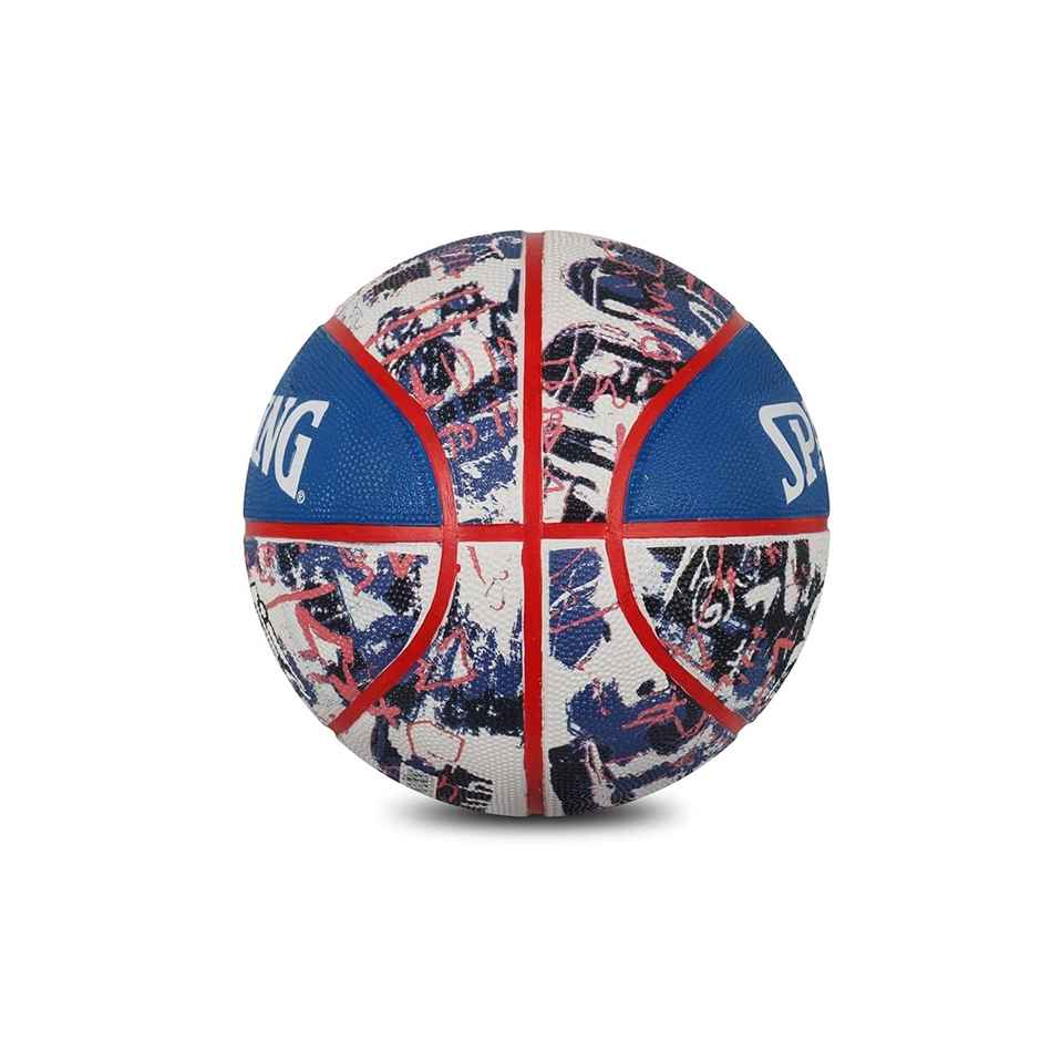 Spalding Graffiti Rubber Basketball | Blue-Red