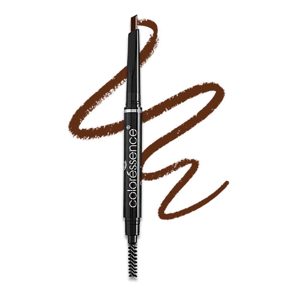 Coloressence 2-in-1 Expert Eyebrow Pencil | Brown | Brow Definer-Spoolie |Long Lasting|Matte Finish