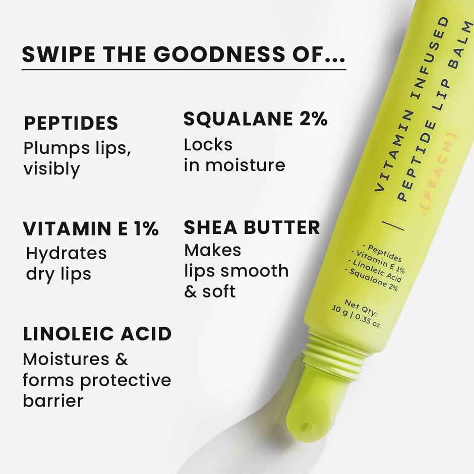 Hyphen Vitamin Infused Peptide Lip Balm - Peach