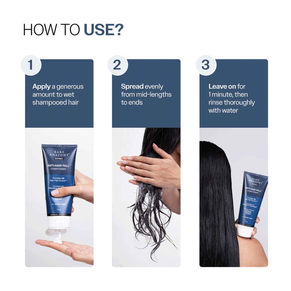 Bare Anatomy Anti-Hair Fall Conditioner for Hair Fall & Thinning with Redensyl + Rosemary