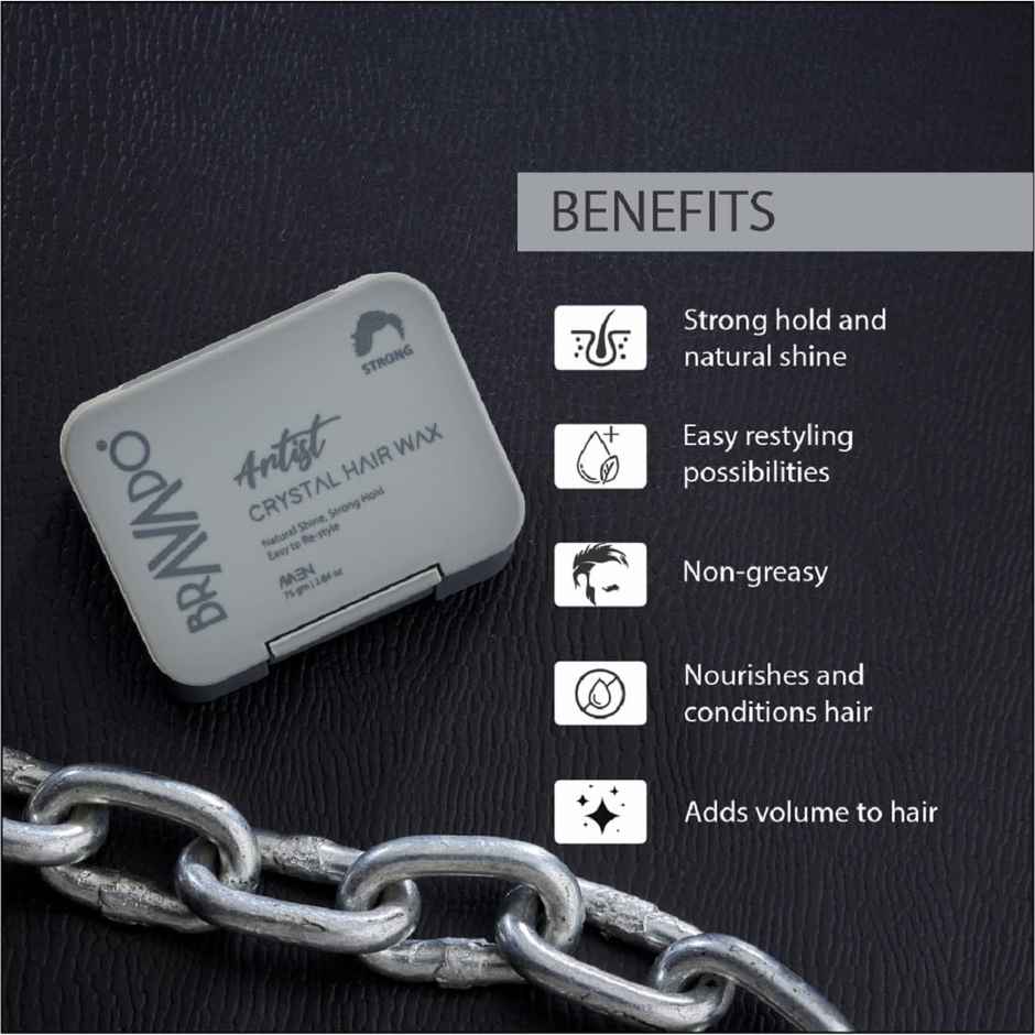 Bravado Artist Crystal Hair Wax - Strong Hold