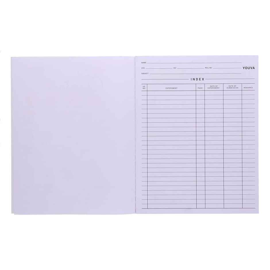 Navneet Youva Combined Practical Book 1 Ruled & 1 Plain side (21.5 x 26.5 cm, 128 Pages)