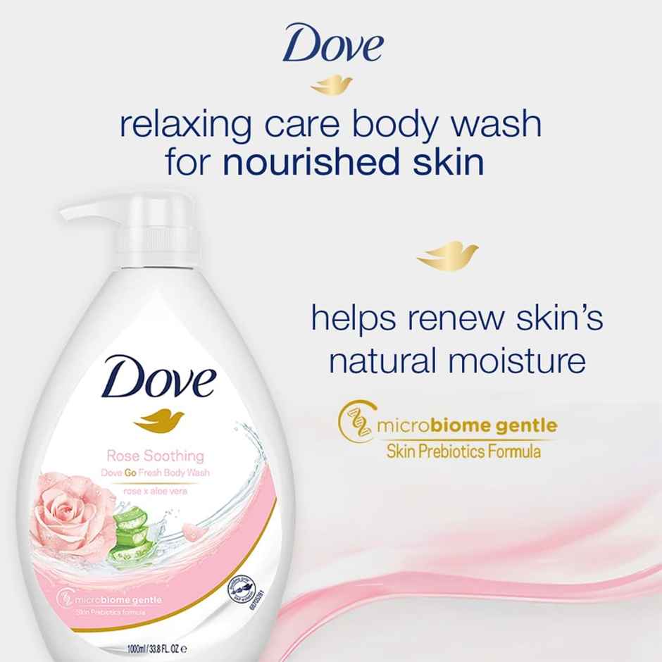 Dove Go Fresh Body Wash | Rose & Aloe Vera | For Replenished Skin