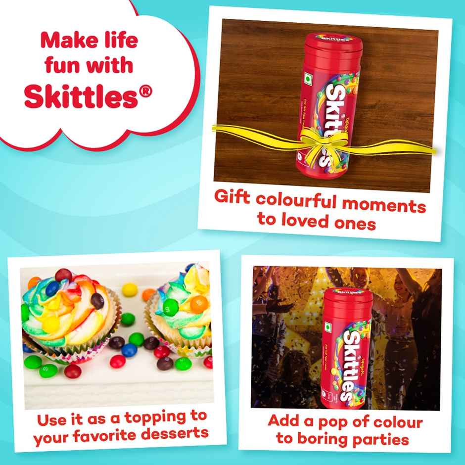 Skittles Original Bite-Size Fruit Candy Tube