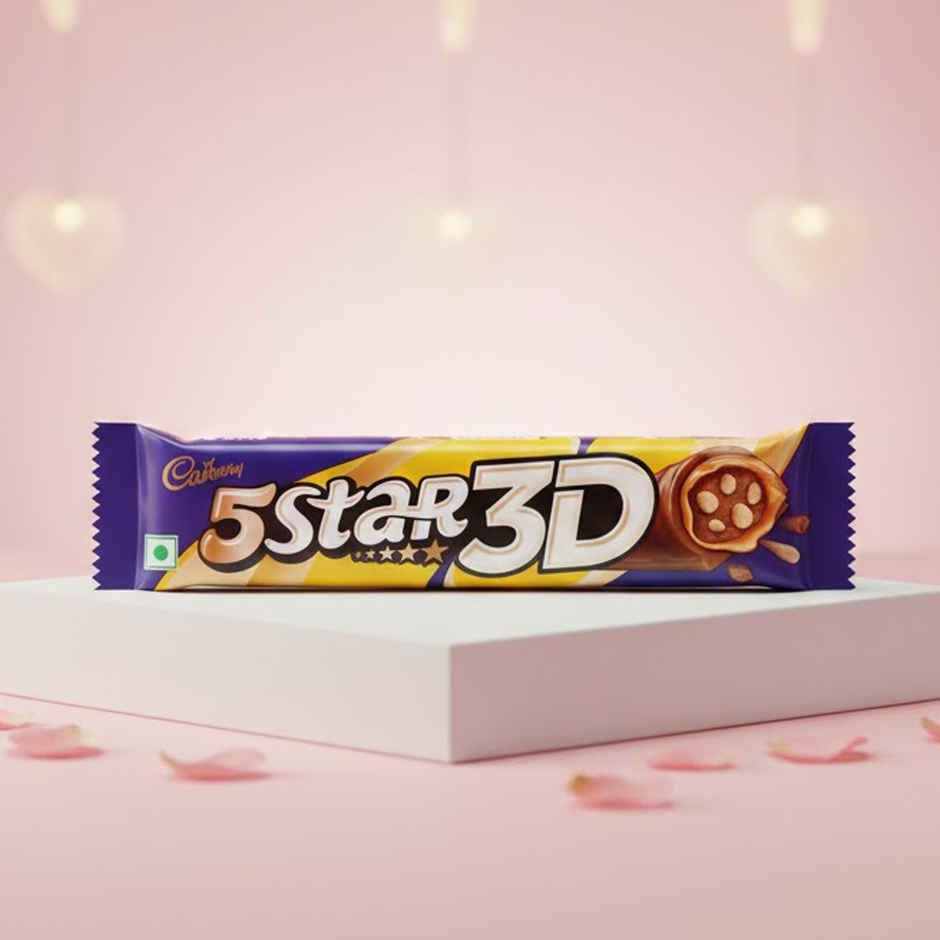Cadbury 5 Star 3D Chocolate Bar | Creamy Milk Chocolate