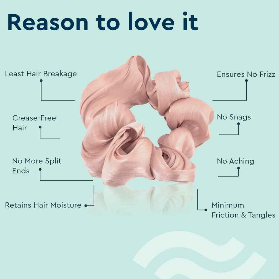 Gubb Satin Scrunchie Rose Gold