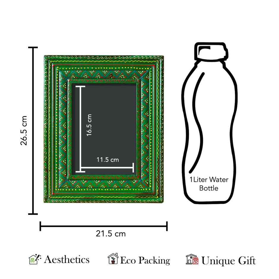 Ekhasa Handpainted Wooden Photo Frame For Wall Decoration | Aesthetic Photo Frames For Wall Decor