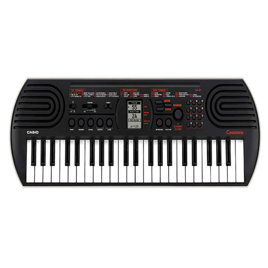 Casiotone Mini Keyboard SA-81 with Piano tones | Black