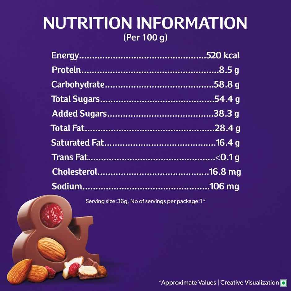 Cadbury Dairy Milk Fruit & Nut Chocolate Bar