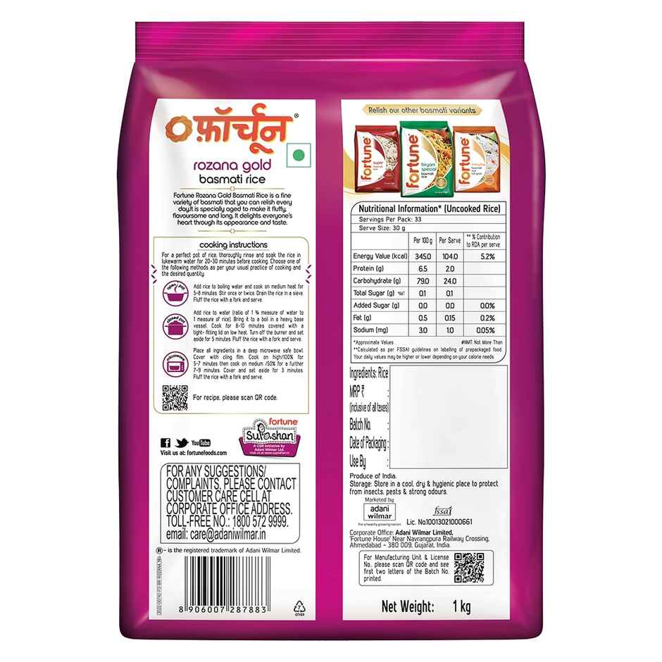 Fortune Rozana Gold Basmati Rice