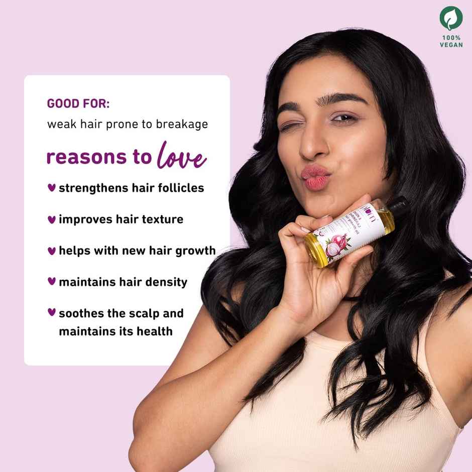 Plum Onion And Bhringraj Hair Growth Oil With Curry Leaf And Amla Oils