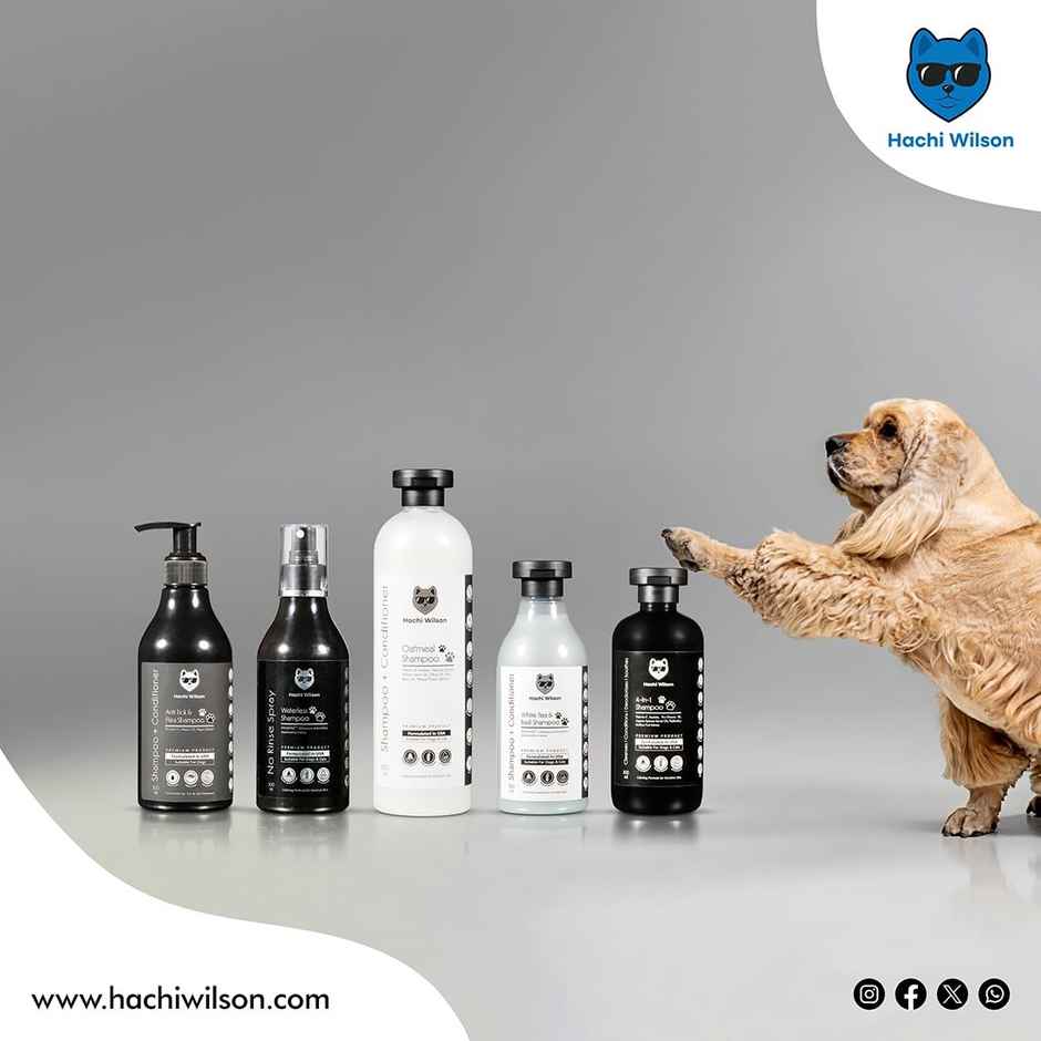 Hachi Wilson Premium White Tea & Basil Dog Shampoo And Conditioner