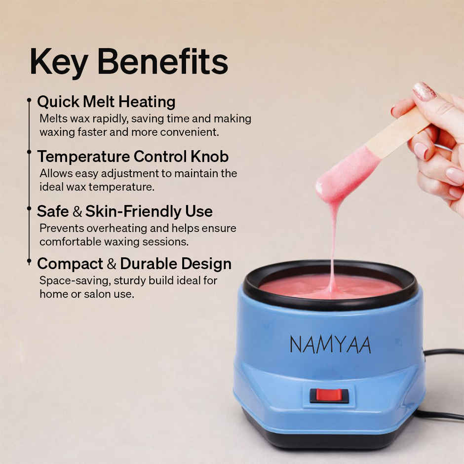 Namyaa Professional Electric Wax Heater | Fast Heating Wax Warmer for Smooth Hair Removal