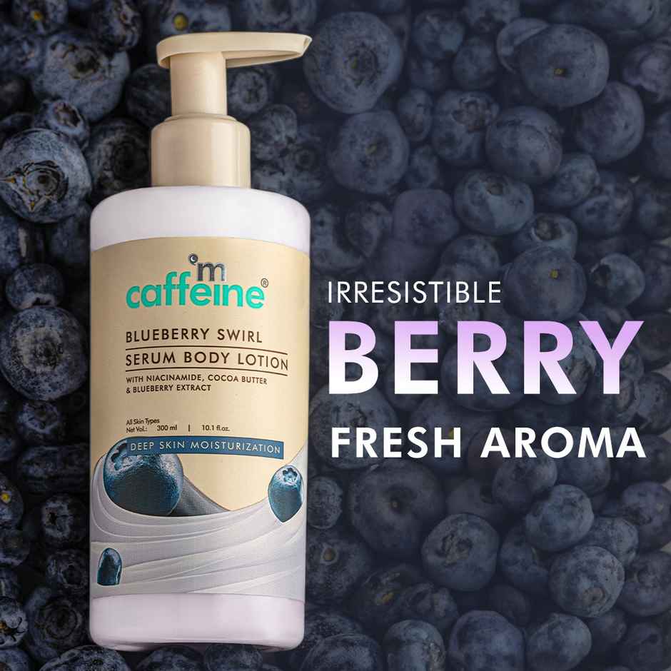 mCaffeine Blueberry Swirl Serum Body Lotion