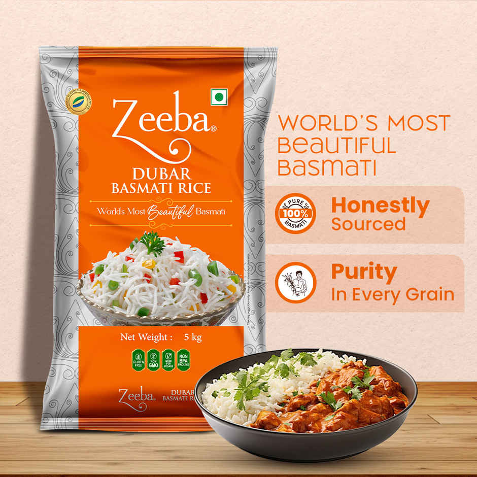 Zeeba Dubar Basmati 1121 Steam | Short Grain