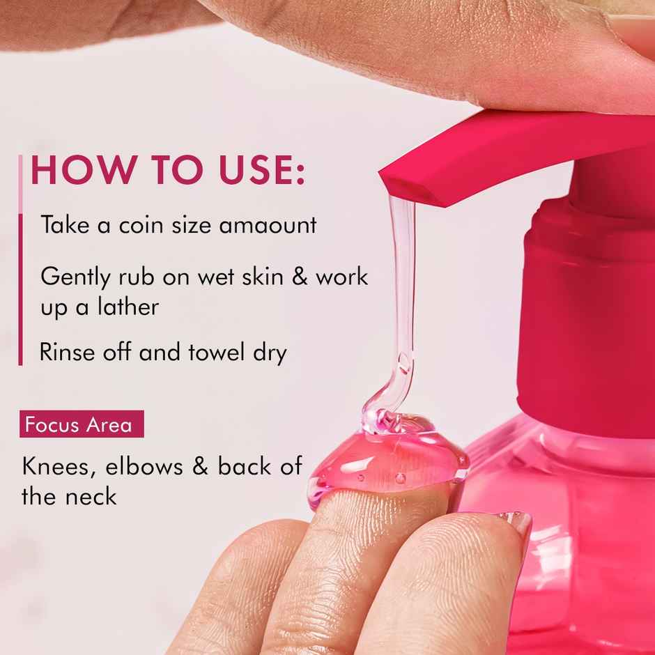 mCaffeine Brightening Raspberry Rush Body Wash