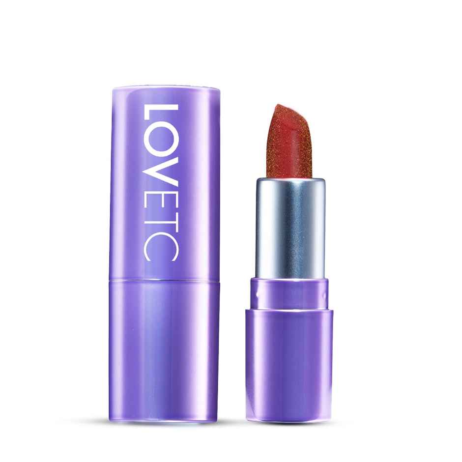 Lovetc Pout | Perfect | Etc Luxe Shimmer Satin Mini Lipstick | Sundowner | 1.5 g