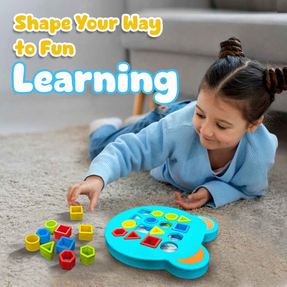 Wembley Shape Sorter Matching Board Game Sensory Geometric Puzzles Learning Toy