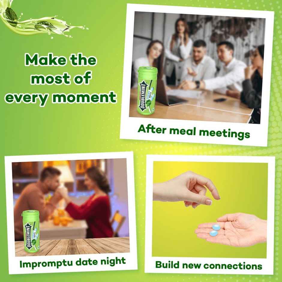 Doublemint Peppermint Flavour Chewy Mints Tube