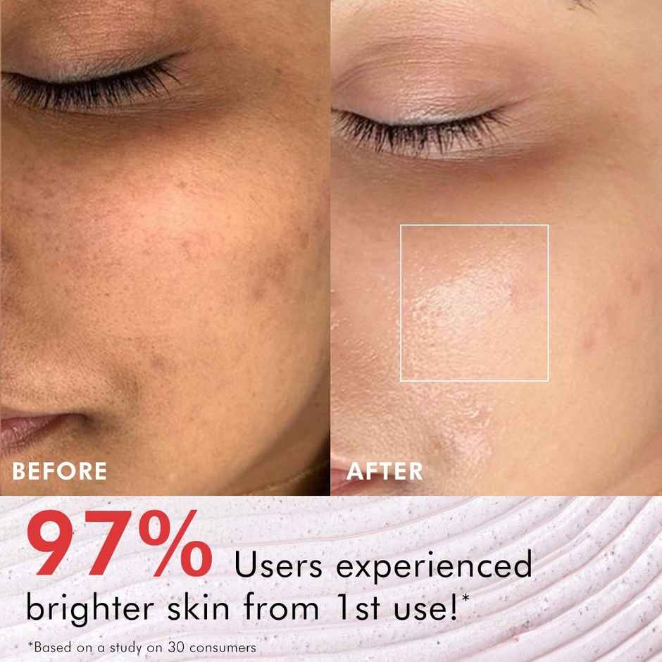 mCaffeine Berries Brightening Coffee Face Scrub For Glow | Exfoliating And Tan Removal Scrub